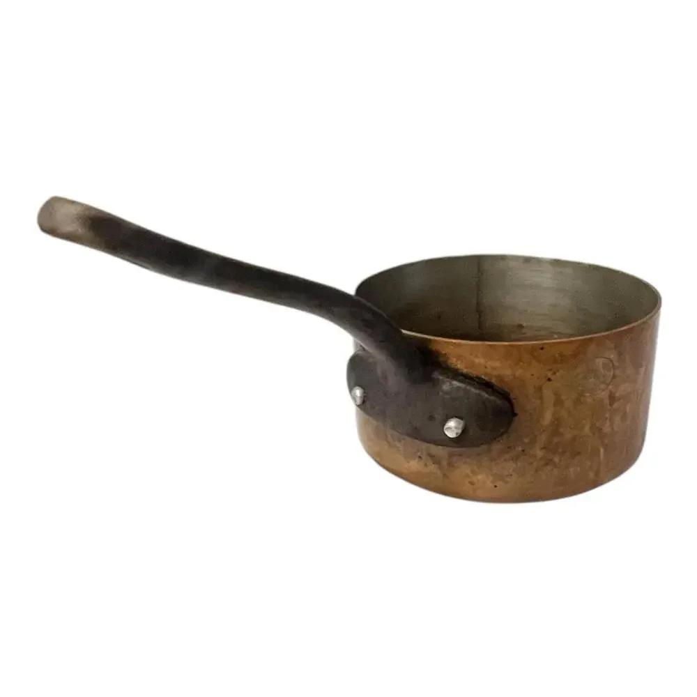 Vintage French Copper hammered Pan made in france 2.3kg 2908246 Stamped Engraved